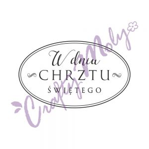 Stempel gumowy Crafty Moly W dniu Chrztu Świętego